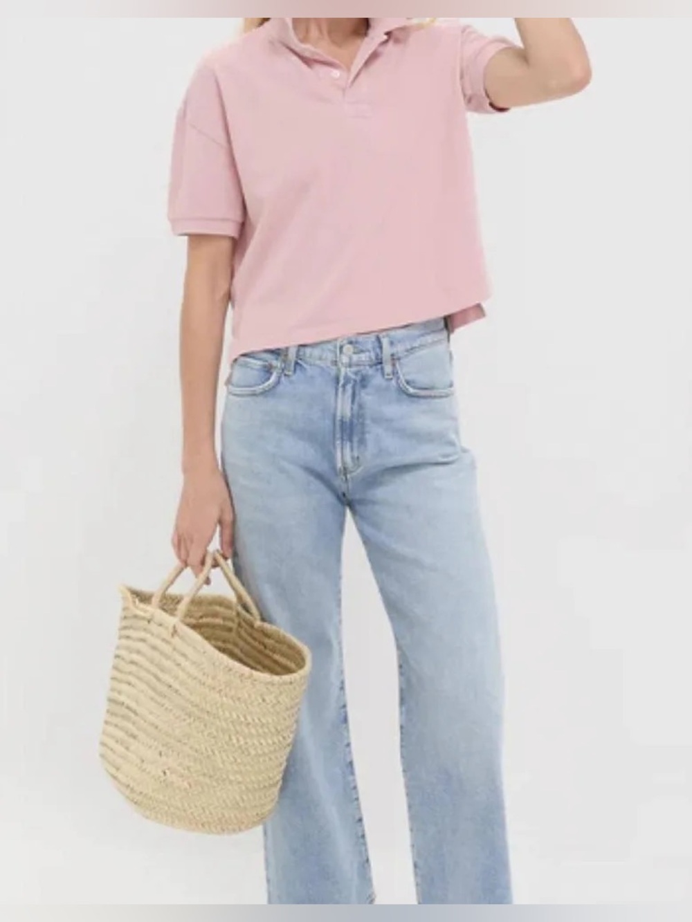 Tuckernuck Pink Pique Holmes Boyfriend Polo size M